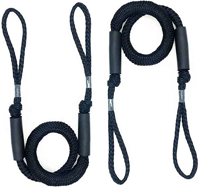 2 Bungee Dock Lines — Foam Float